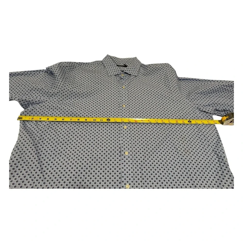 Polo Ralph Lauren Men's 2XL Blue Geometric‎ Print Button Down Shirt